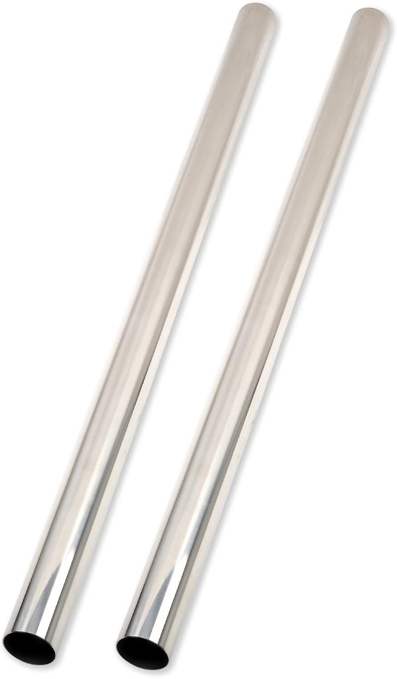 BIGREAT OD 2.5'' Inch (63MM) Length 30" Inch Straight Stainless Steel Turbocharger Pipe Tube Intercooler Pipe High Class Brushed Treatment Air Intake Tube Pipe Polished Universal-2PCS - Image 1